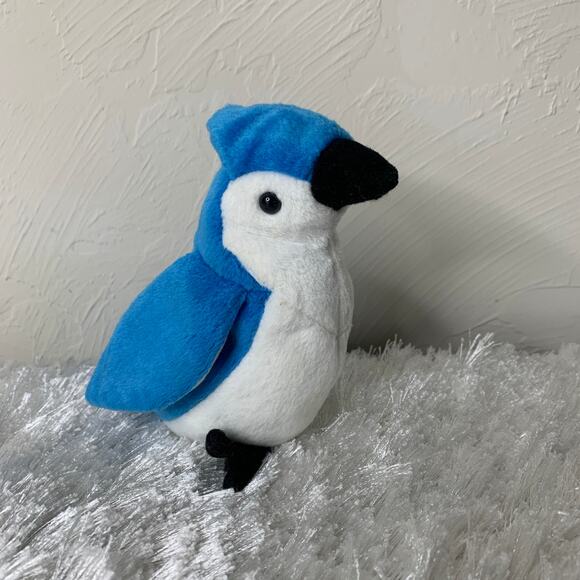 TY Beanie Babies Blue Bird Rocket 1998 No Tag - Picture 1 of 5